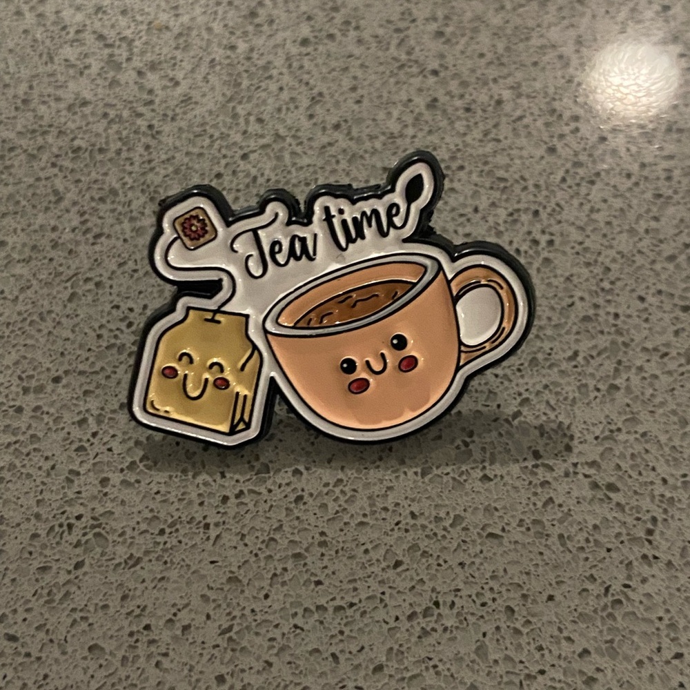 Cute Tea Time Enamel Pin